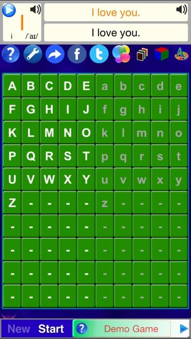 Alphabet Solitaire Z iPhone Screenshot