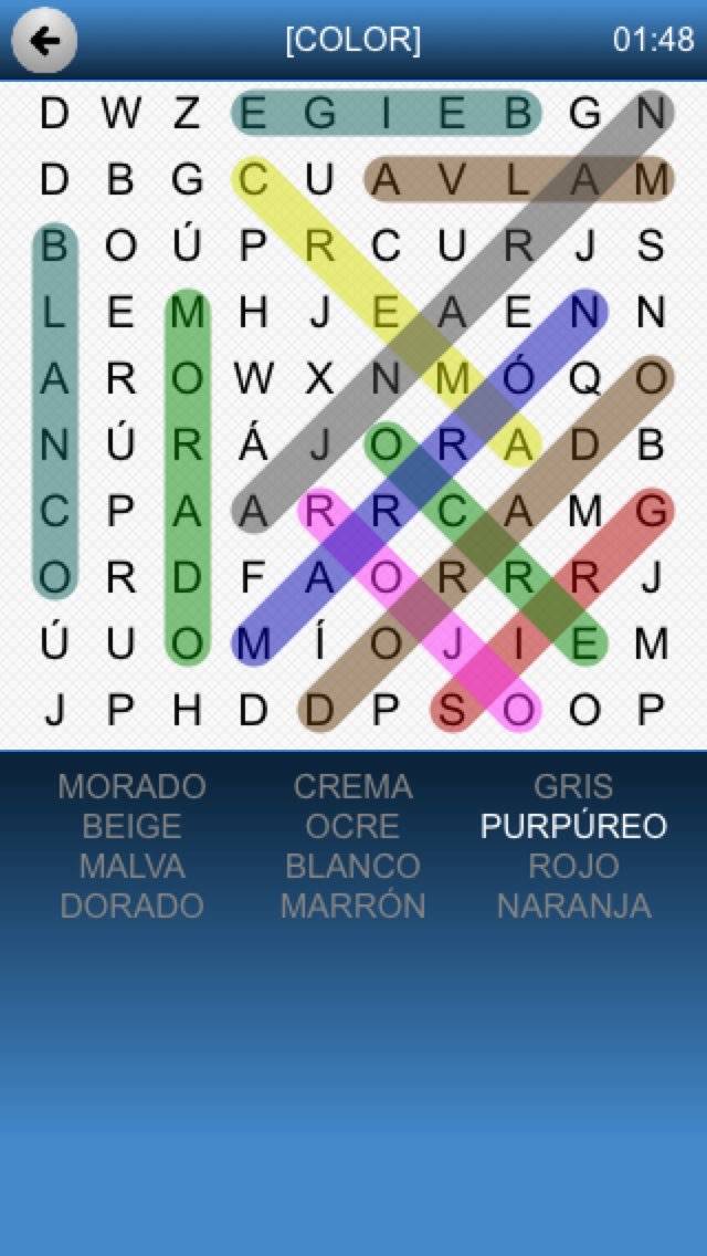 Sopa de Letras iPhone Screenshot