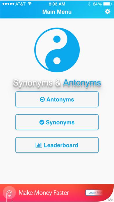 Synonyms and Antonyms iPhone Screenshot