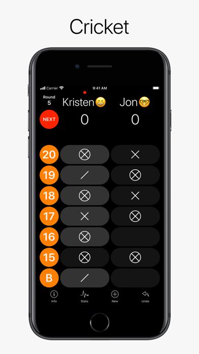 Dart Scoreboard Pro iPhone Screenshot