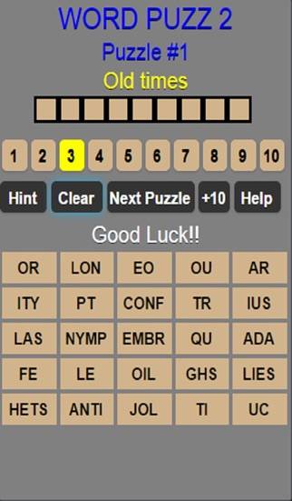 Word Puzz 300 iPhone Screenshot