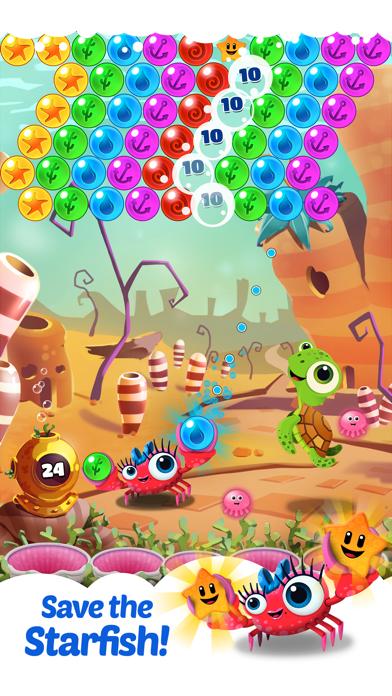 Bubble Heroes: Starfish Rescue iPhone Screenshot