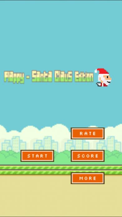 Aaaaaah! Flappy Santa iPhone Screenshot