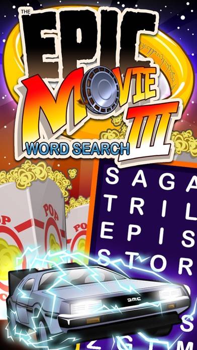 Epic Movie Word Search 3 iPhone Screenshot