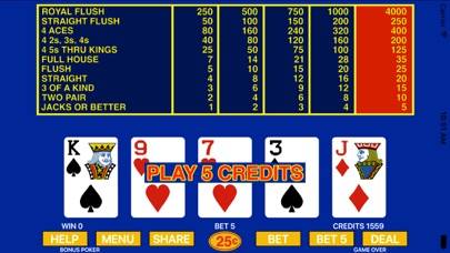 AAA Bonus Poker iPhone Screenshot