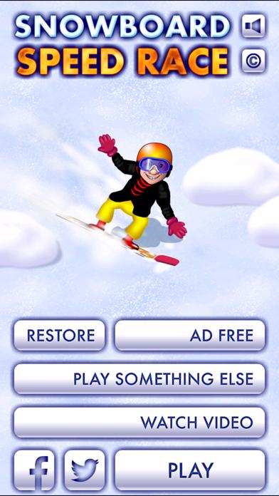 Snowboard Speed Race iPhone Screenshot