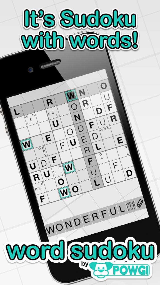 Word Sudoku by POWGI iPhone Screenshot