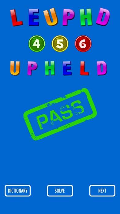 UnScramble The Words iPhone Screenshot