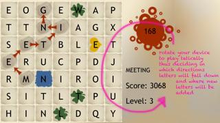 Rotating Letters And Words Board Game International iPhone Screenshot
