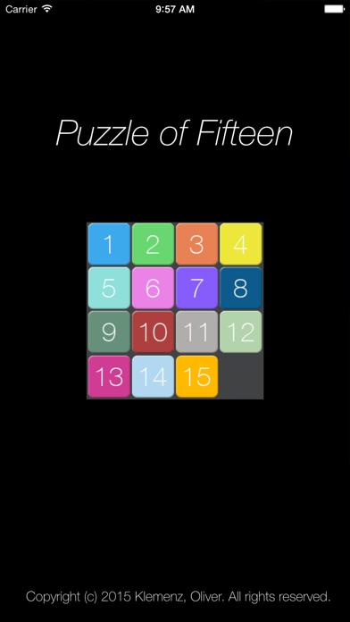 Puzzle of 15 iPhone Screenshot