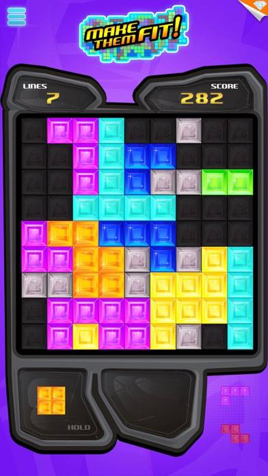 Make Them Fit! ~ tetromino puzzle iPhone Screenshot