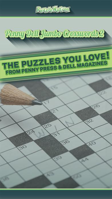 Penny Dell Jumbo Crosswords 2 – Crossword Puzzles for Everyone! iPhone Screenshot