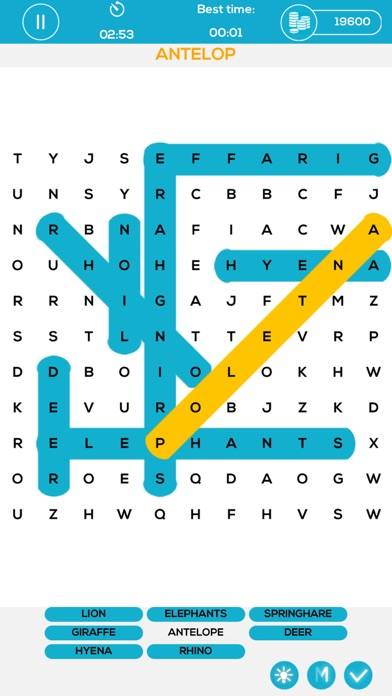 Word Search Puzzle iPhone Screenshot