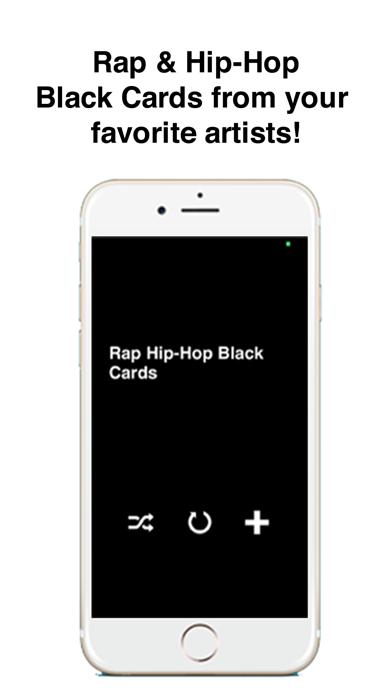 Rap Hip-Hop Black Cards iPhone Screenshot