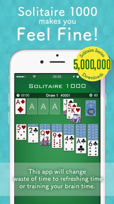 Solitaire 1000 iPhone Screenshot