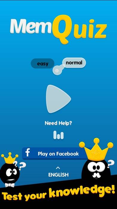 Memquiz iPhone Screenshot