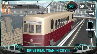 City Tram Driving Conductor Sim 3D iPhone Screenshot