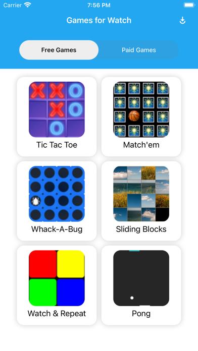 Games for Watch iPhone Screenshot