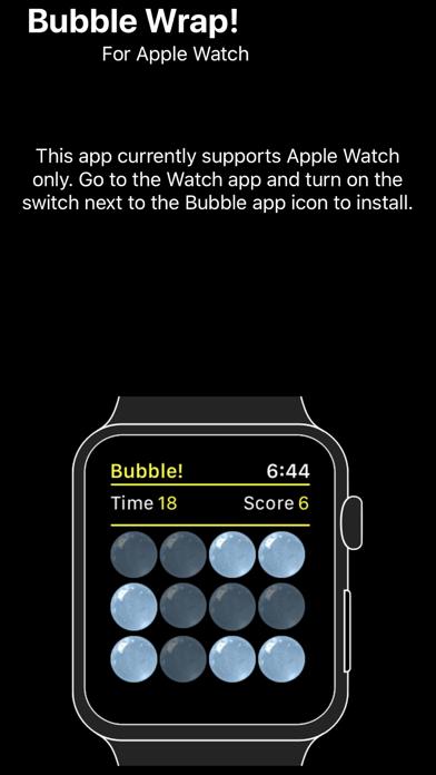 Bubble! A Game for Apple Watch iPhone Screenshot