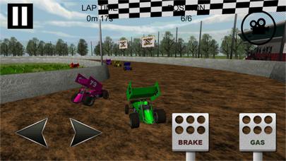 Sprint Car Dirt Track Game iPhone Screenshot
