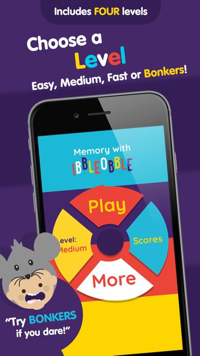 Memory with Ibbleobble iPhone Screenshot
