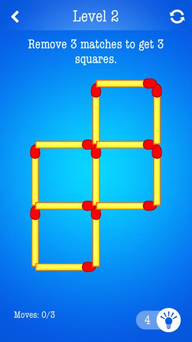 Matchsticks ~ Free Puzzle Game iPhone Screenshot