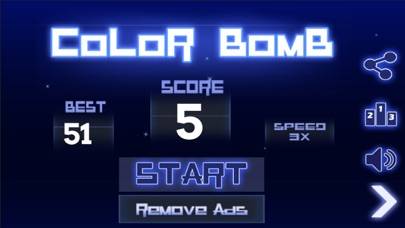 Color Bomb Bomb iPhone Screenshot