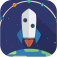 Tiny rocket fly high rolling up pro app icon