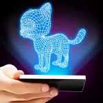 Hologram 3D Cat Prank App icon