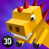Cube Dino City Rampage 3D Full app icon