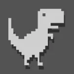 Dinosaur Widget Jumping Steve 8bit Game
