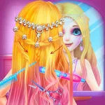 Long Hair Princess Talent Makeup App Icon