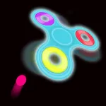 Glow Spinner, Split Over Color Fidget App icon