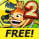 Jurassic 3D Rollercoaster Rush 2 FREE app icon