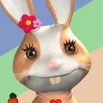 Talking Rabbit Toddler Game App icon