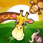 Toddler's Preschool Zoo Animals Puzzle App Icon