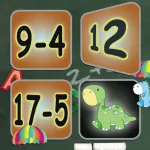 Subtraction: Math Facts Card Matching Game App icon