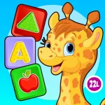 Abby Monkey Baby Bubble School Flash Cards Learning Games for Toddler Kids and Preschool Explorers with Vehicles, Animals and more App icon