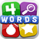 4 Words- Free Word Association Game (Cool word game that you'll like if you played Sudoku, Lumosity, or 4 Pics 1 Word) app icon