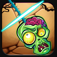 Swipe Zombie Head HD : Swipeout rope to free the farm app icon