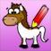 Horse Coloring Book for Girls: Learn to color a pony and horses in action app icon