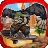 A Gorilla Thug Skateboarder Racing Game app icon