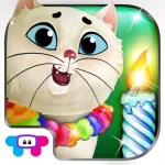 Kitty Cat Birthday Surprise: Care, Dress Up & Play App Icon
