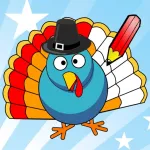 Thanks-giving Coloring Book for Children: Learn to draw and color the holiday of the United States of America App icon