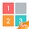 One Two Three: 123 number puzzle game about connecting the best fun of 2048 and Threes app icon