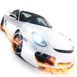 Burning Wheels Car Racer 3D App icon