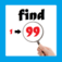 Find 1 to 99 app icon