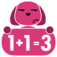 1 plus2=3 app icon