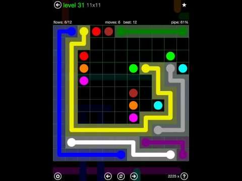 Video guide by iOS-Help: Flow Free 11x11 level 31 #flowfree