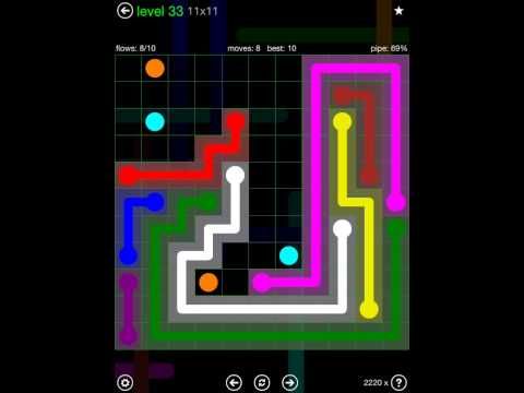 Video guide by iOS-Help: Flow Free 11x11 level 33 #flowfree